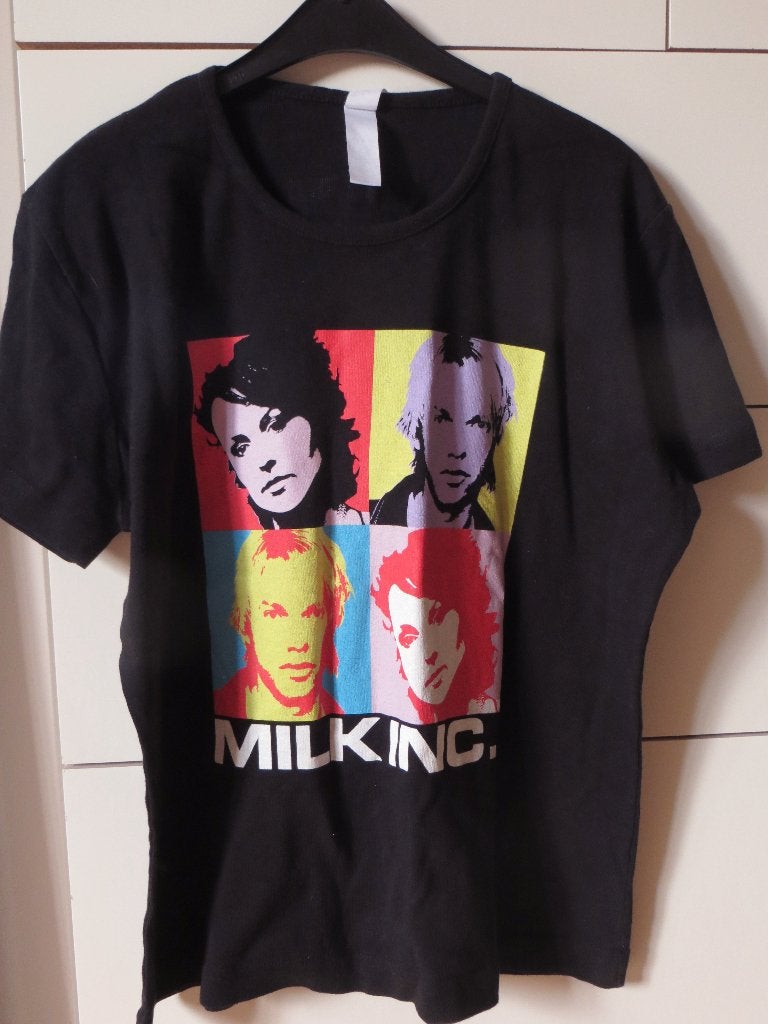 MILK INC **FACES ** OFFICIEEL MERCANDISING-T-SHIRT, Verzenden, Zwart, Nieuw, Korte mouw