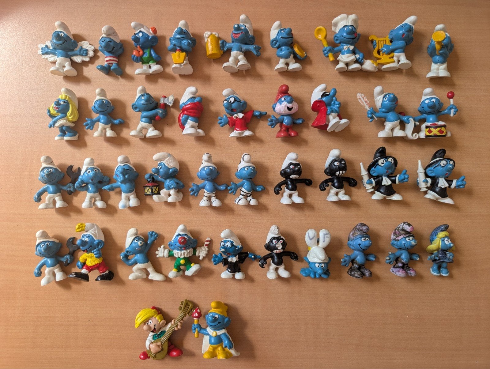 Lot de figurines des Schtroumpfs des années 1980, Enlèvement ou Envoi, Utilisé