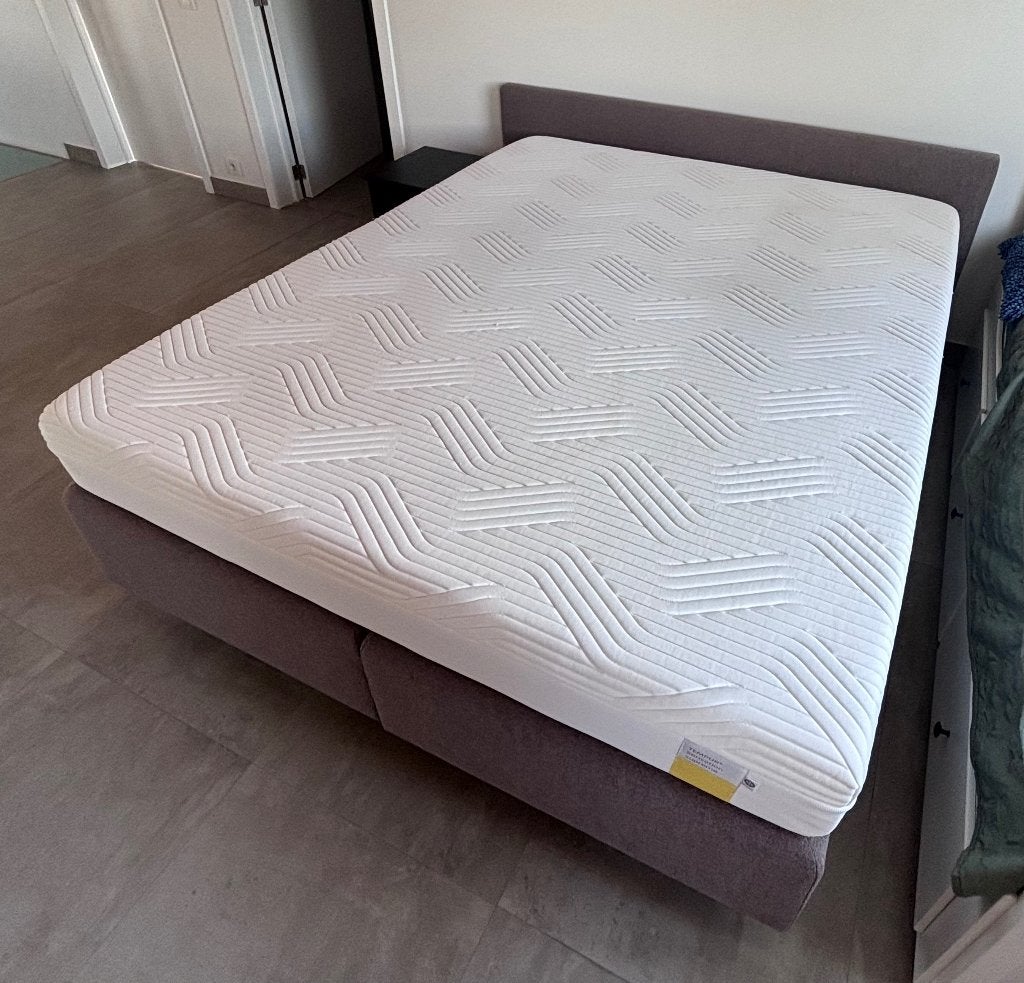 Bed, Ophalen, Bruin, Tweepersoons, Zo goed als nieuw