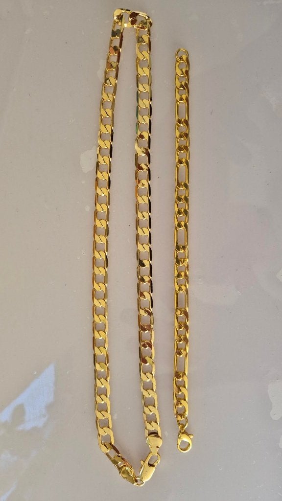 Nieuw  gouden  kleur armband 18.см lang , Ketting 48 cm, Handtassen en Accessoires, Armbanden, Ophalen, Nieuw, Goud, Overige materialen