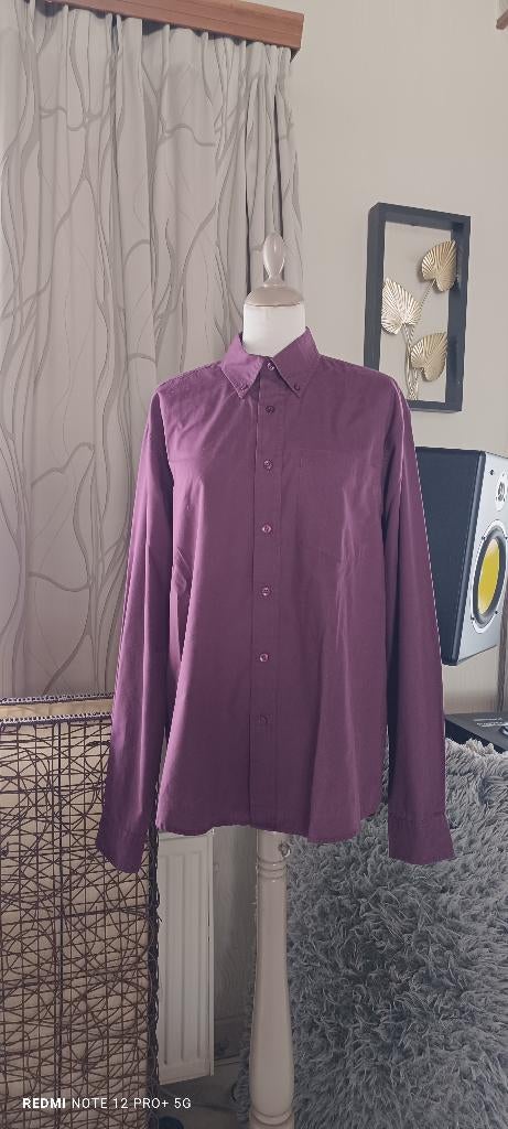 Granaathemd voor heren, maat L. Sandfield. 👨‍💼, Kleding | Heren, Paars, Nieuw, Halswijdte 41/42 (L), Sandfield