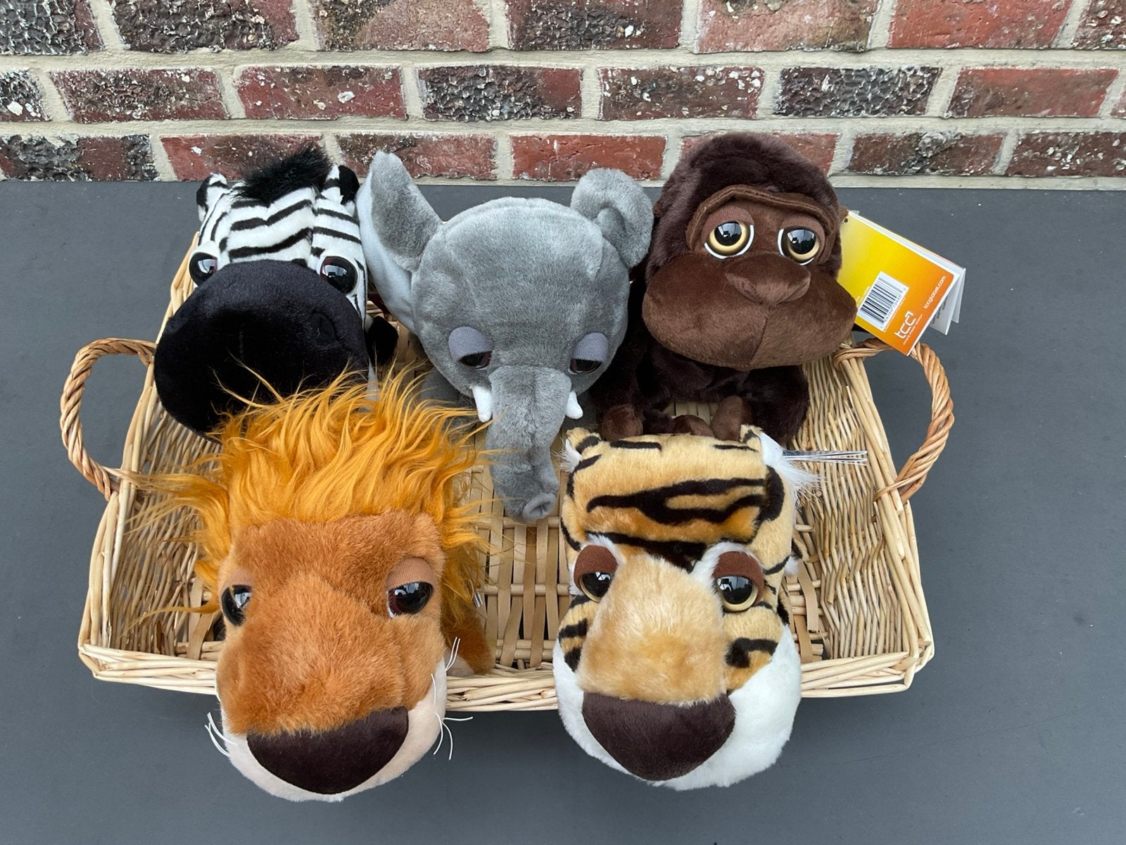 Lot de 5 peluches Big Headz Wild Animal (avec étiquette), Enfants & Bébés, Jouets | Peluches, Enlèvement, Singe