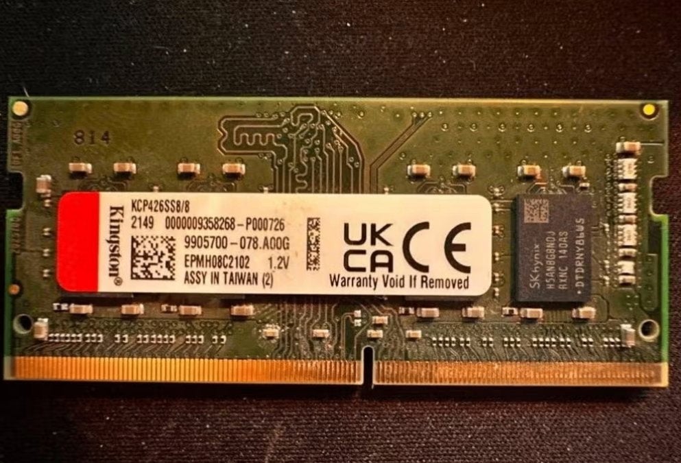 Kingston - 8 GB DDR4 RAM (SODIMM) - 2666 MHz, 2666 MT/s, Enlèvement ou Envoi, DDR4, 8 GB
