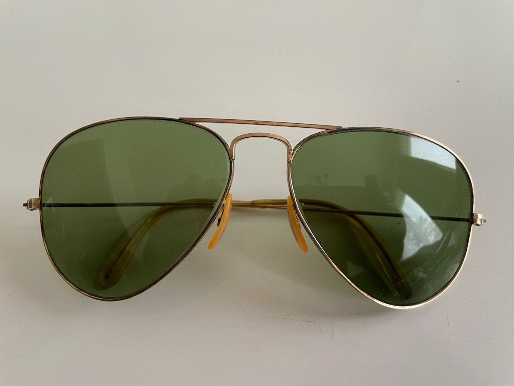 RAY BAN B&L Aviator met 12K GOUD, Handtassen en Accessoires, Zonnebrillen en Brillen | Heren, Gebruikt, Ophalen of Verzenden, Ray-Ban
