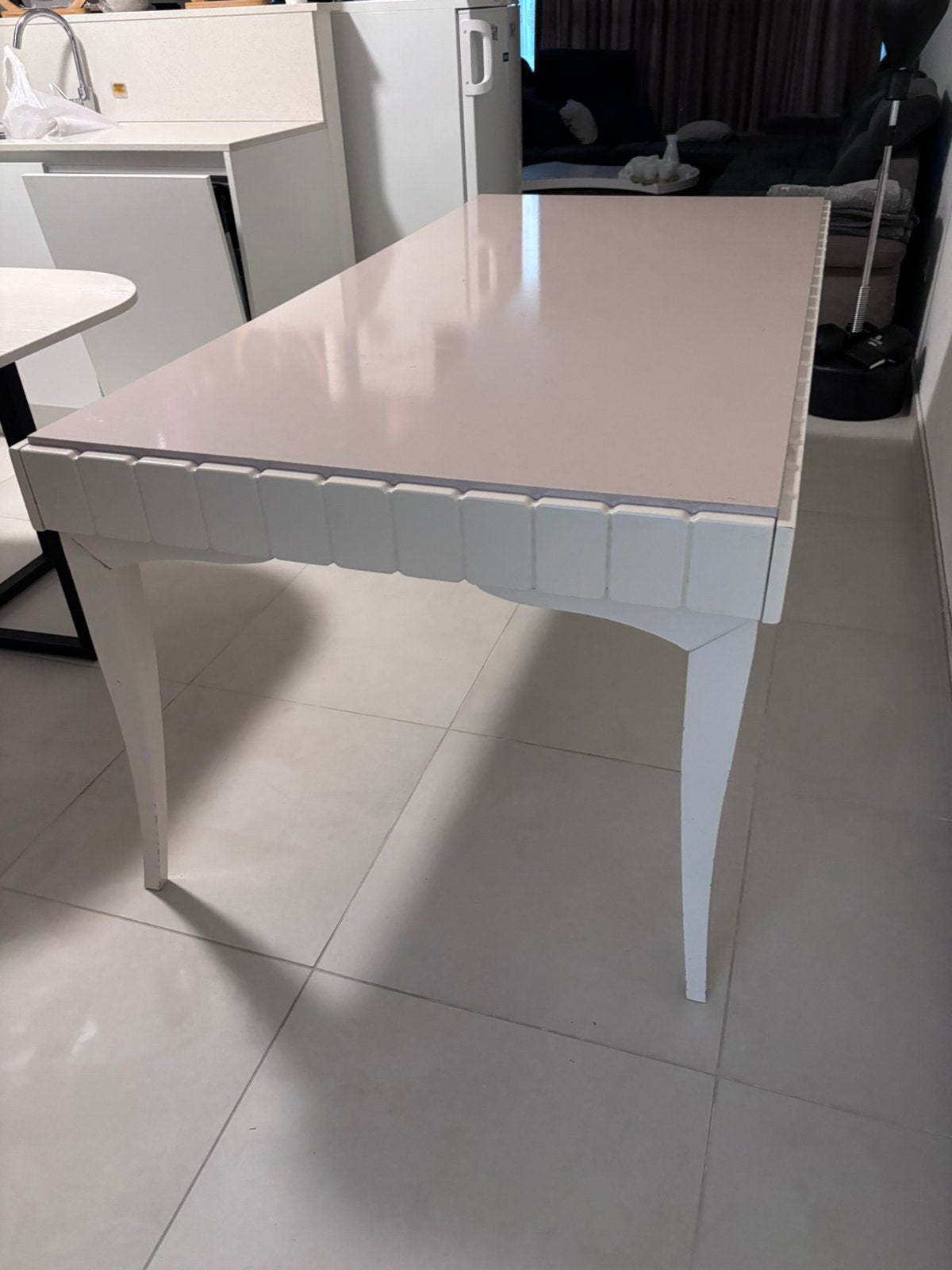 Complete eetkamerset met 6 stoelen, Ophalen, Gebruikt, 4 tot 6 stoelen