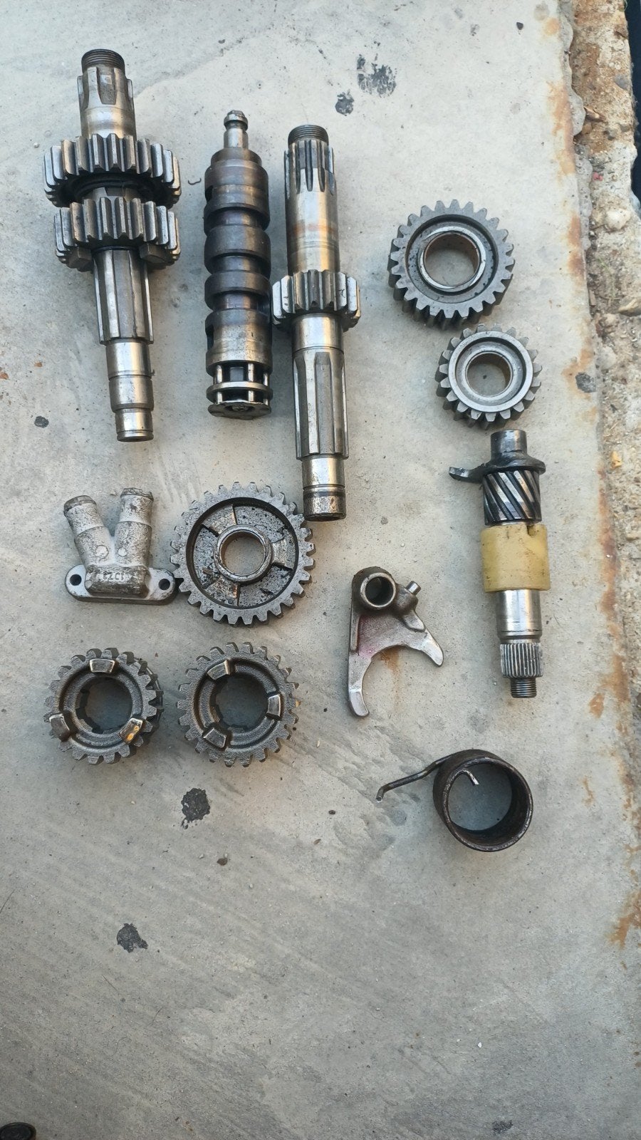 Yamaha yz490 versnellingsbak, Enlèvement