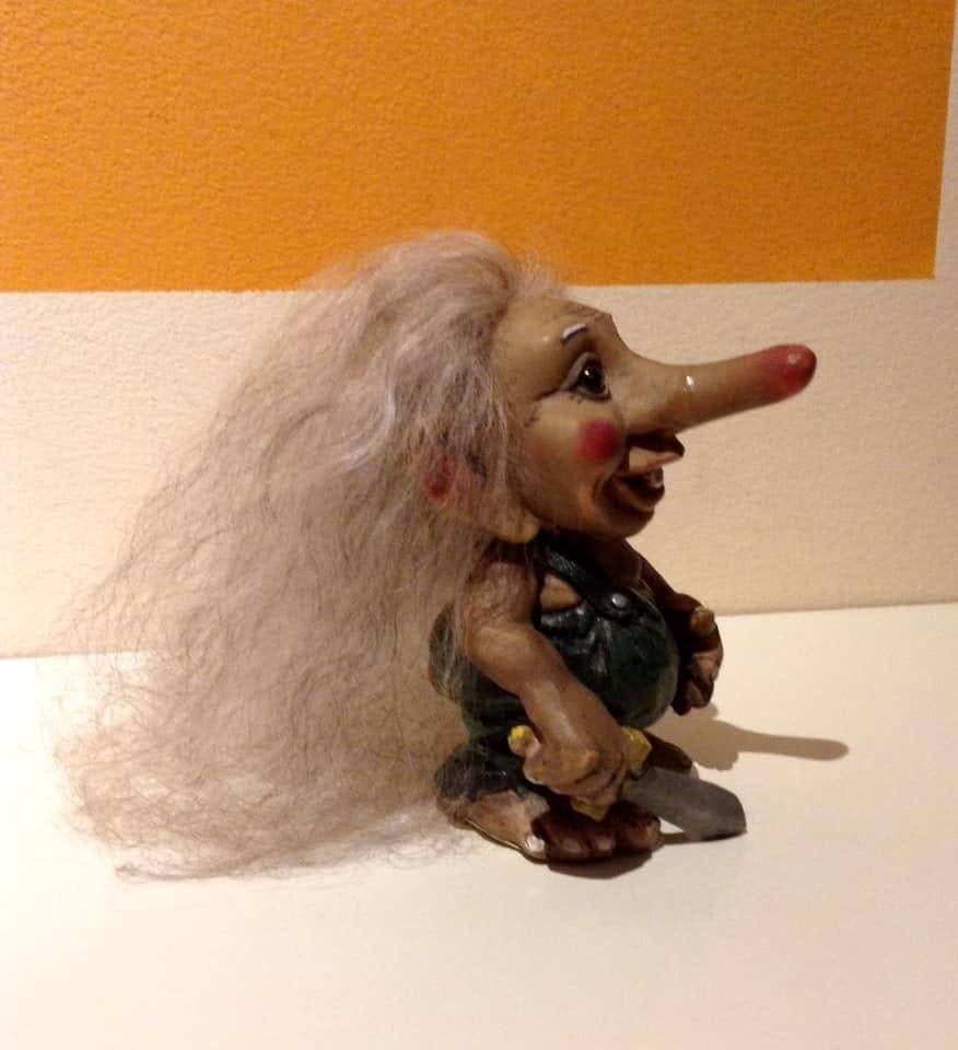 Allan Flink vintage trollenfiguur, Ophalen of Verzenden, Zo goed als nieuw, Mens