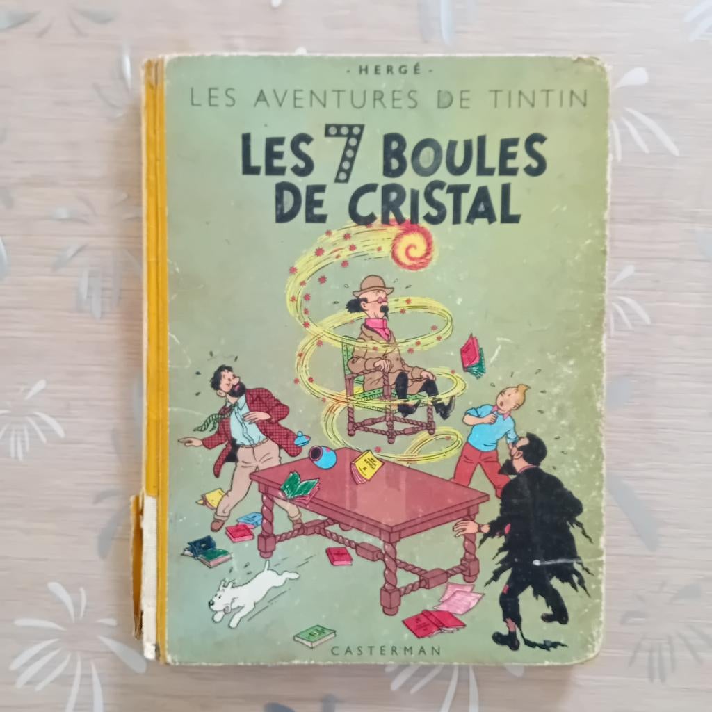 Tintin - Les 7 boules de cristal 1952/B6, Enlèvement ou Envoi, Une BD, Utilisé, Hergé.