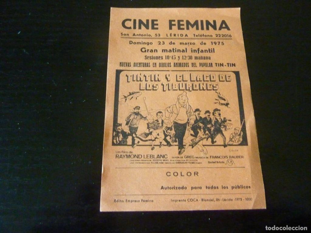 Originele filmposter van Kuifje collectie, Ophalen of Verzenden, Gebruikt, Film, Poster