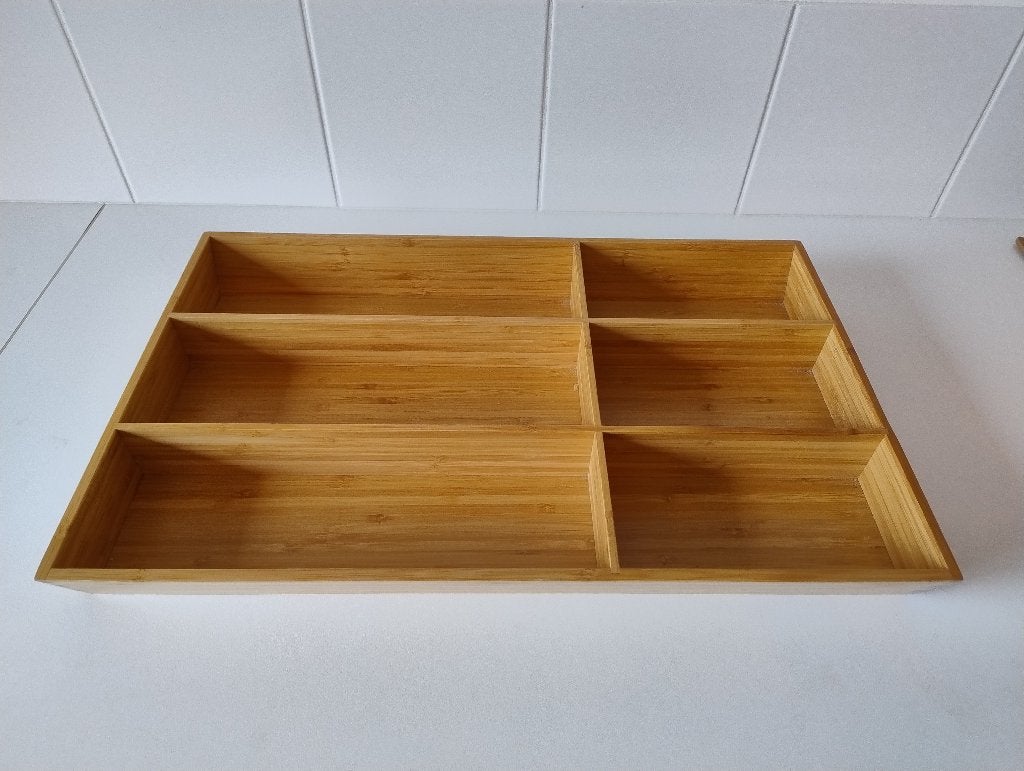 Bestekdoos - Ikea - bamboe - 3 euro, Huis en Inrichting, Ophalen, Zo goed als nieuw, IKEA, Bestekset