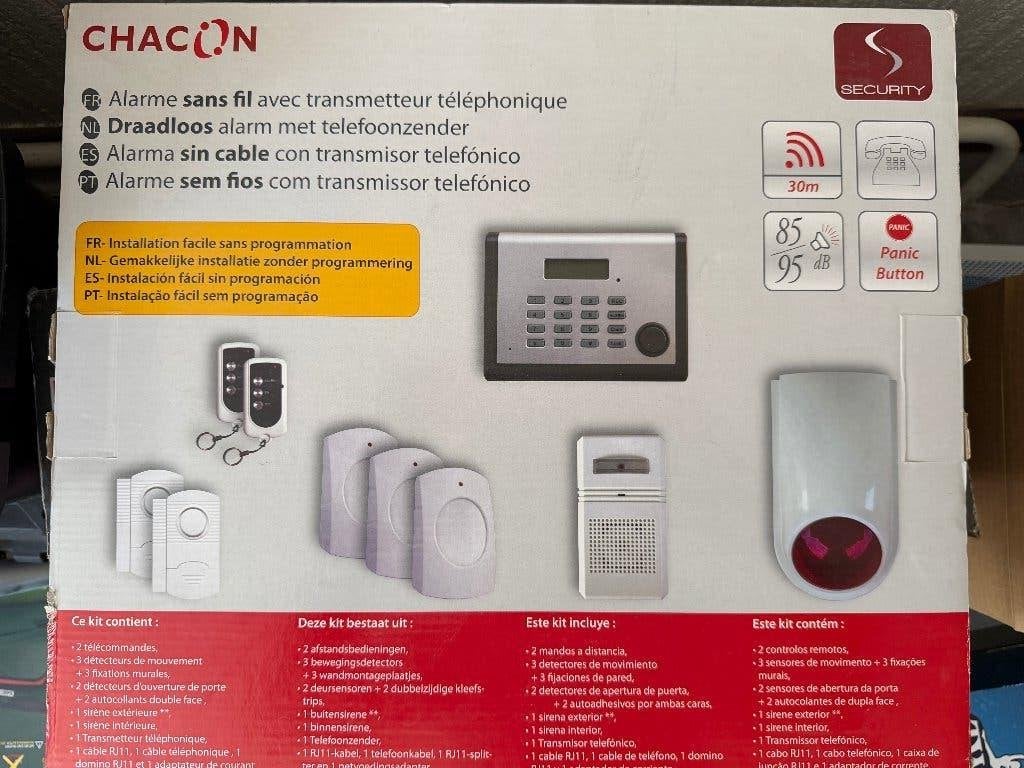 Alarme sans fil (Chacon), Bricolage & Construction, Systèmes d'alarme, Neuf, Fenêtre ou Porte, Enlèvement, Système complet