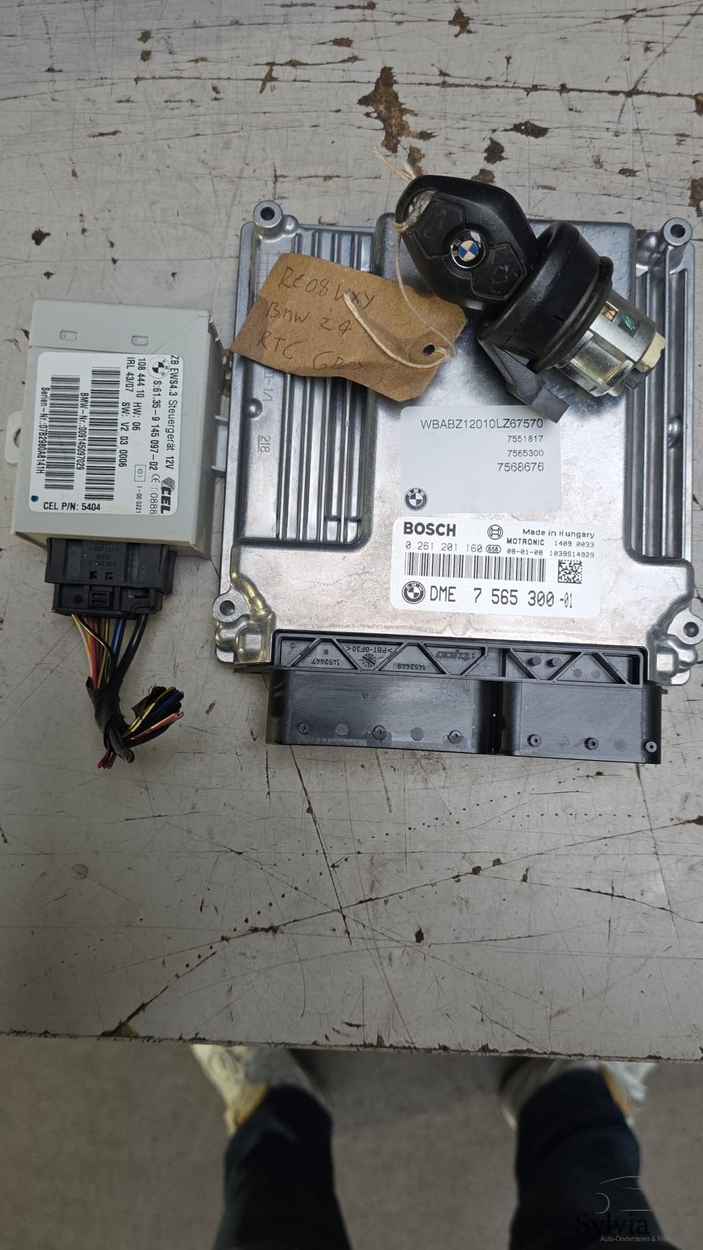 Startset EWS Contactslot + ECU Bosch N46 2.0i BMW Z4 E85 613, -, Utilisé, -, -