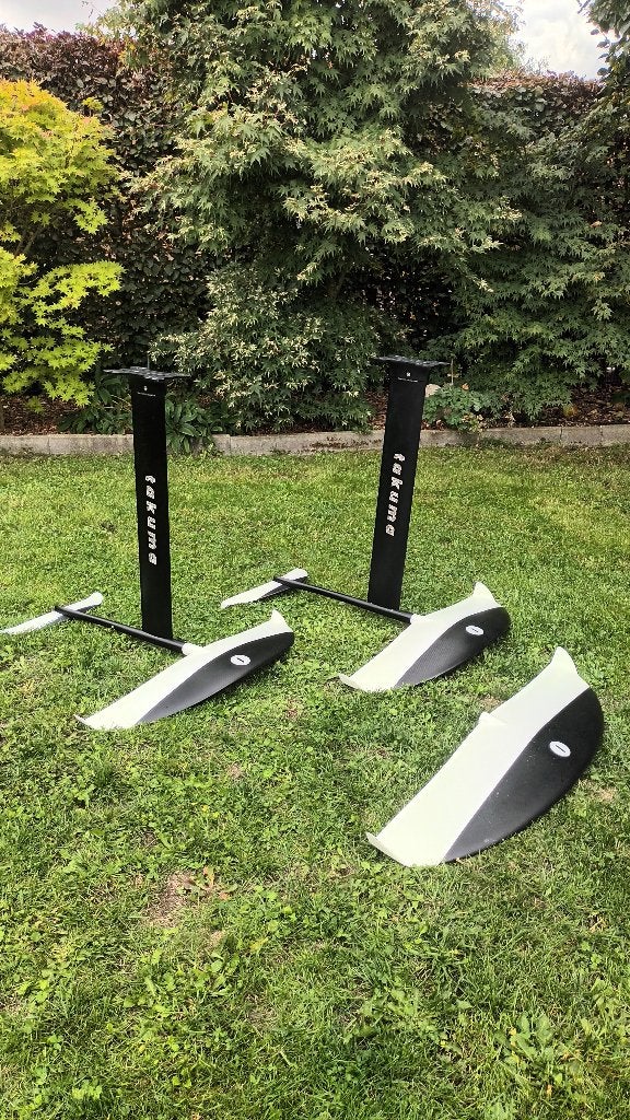 TAKUMA LOL PRO SET 1900/1600/1300 + F-ONE STRIKES, Watersport en Boten, Ophalen, Gebruikt, Wingsurfset