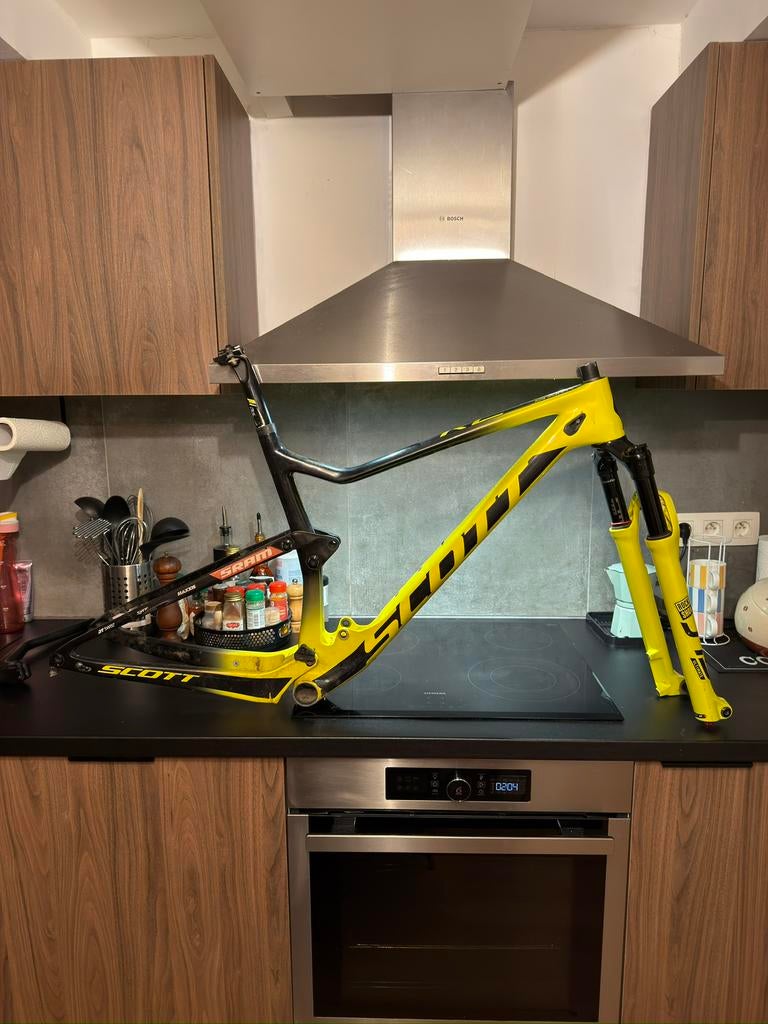 Frameset scott spark 900 rc world cup, Fietsen en Brommers, Gebruikt, Schijfrem, 53 tot 57 cm, Ophalen