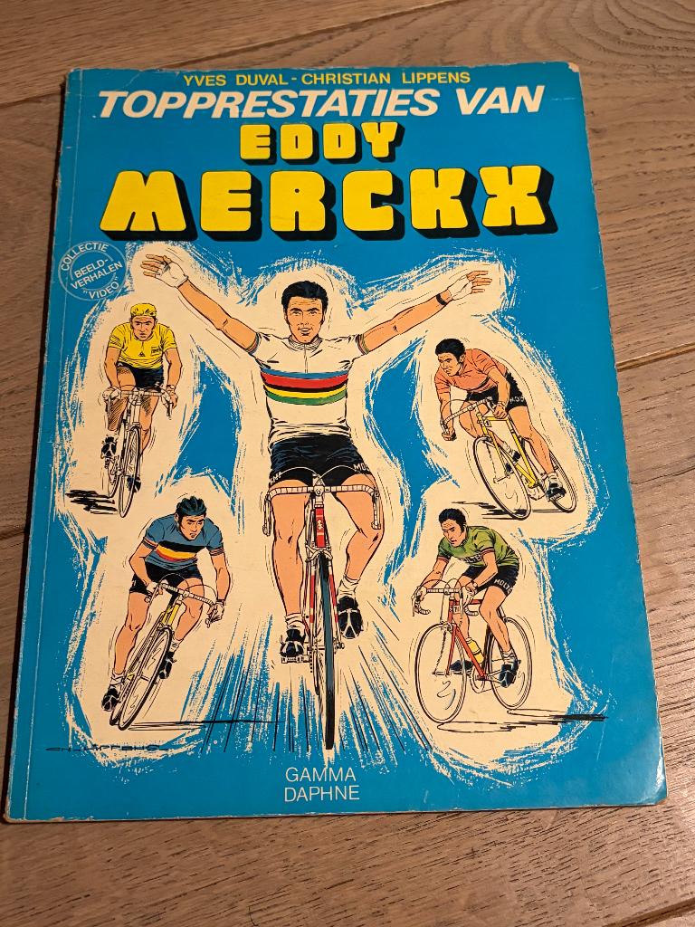 Topprestaties van Eddy Merckx, Eén stripboek, Ophalen of Verzenden, Gelezen