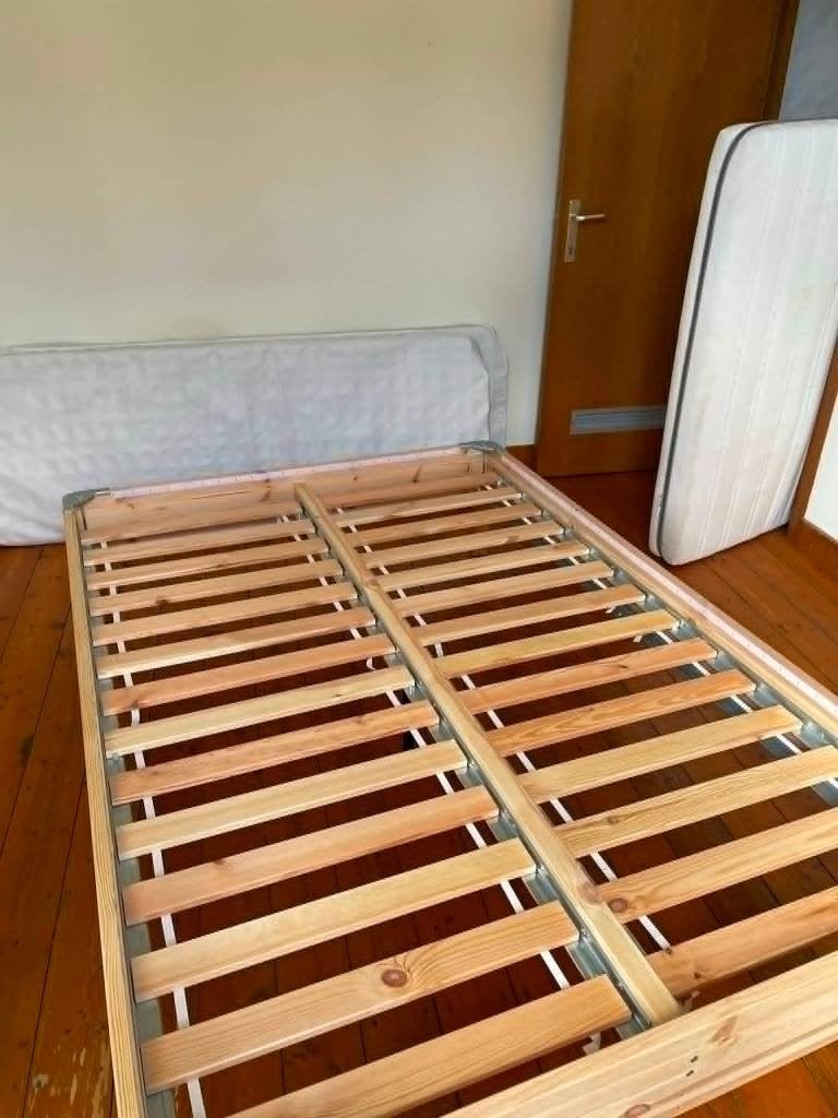 Ikea Espevar bed Twijfelaar (140x200; optioneel met matras), Queen size, 140 cm, Enlèvement, Utilisé
