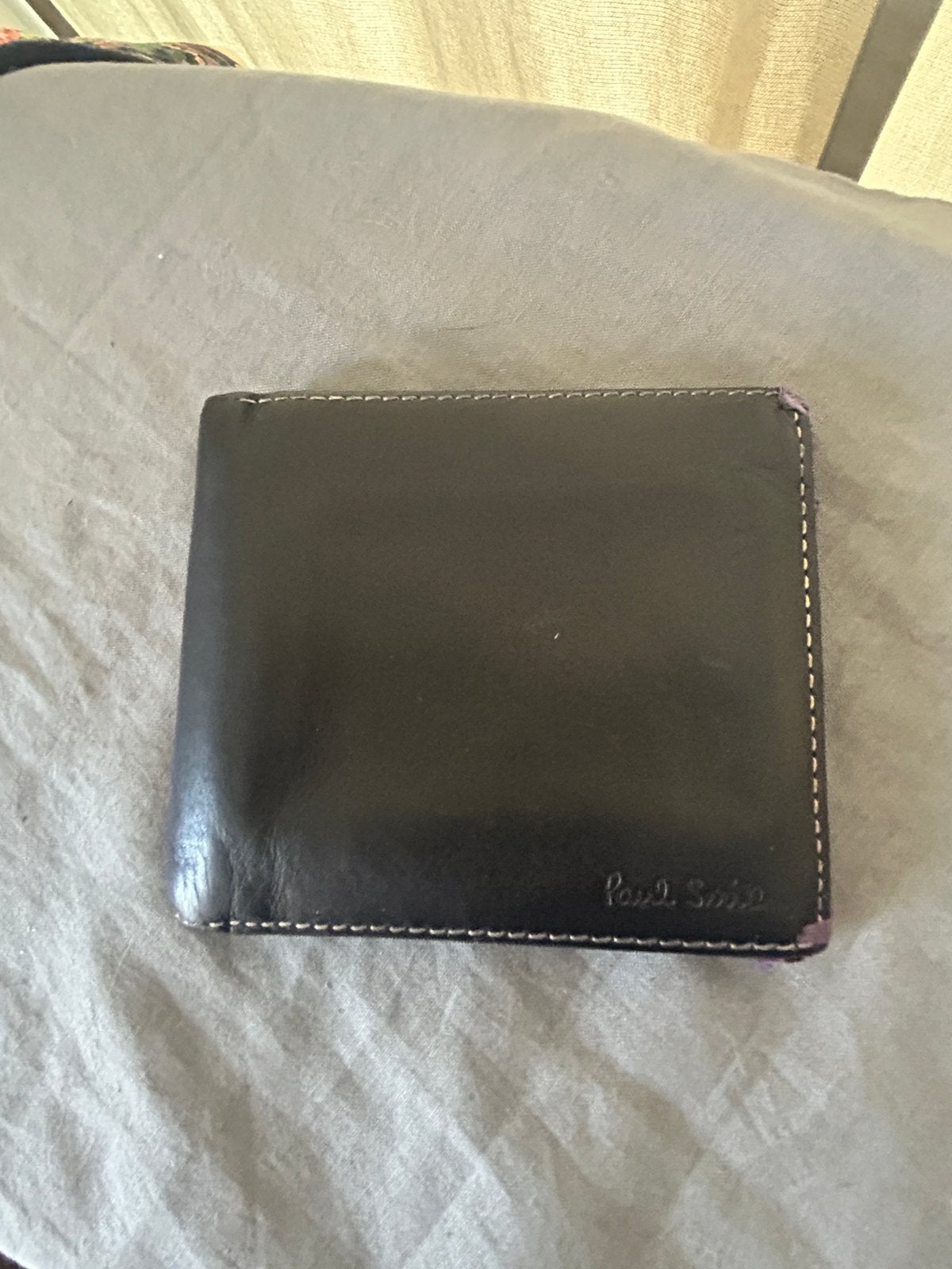 Paul Smith portefeuille cuir lisse noir, Autres marques, Cuir, Enlèvement ou Envoi, Utilisé
