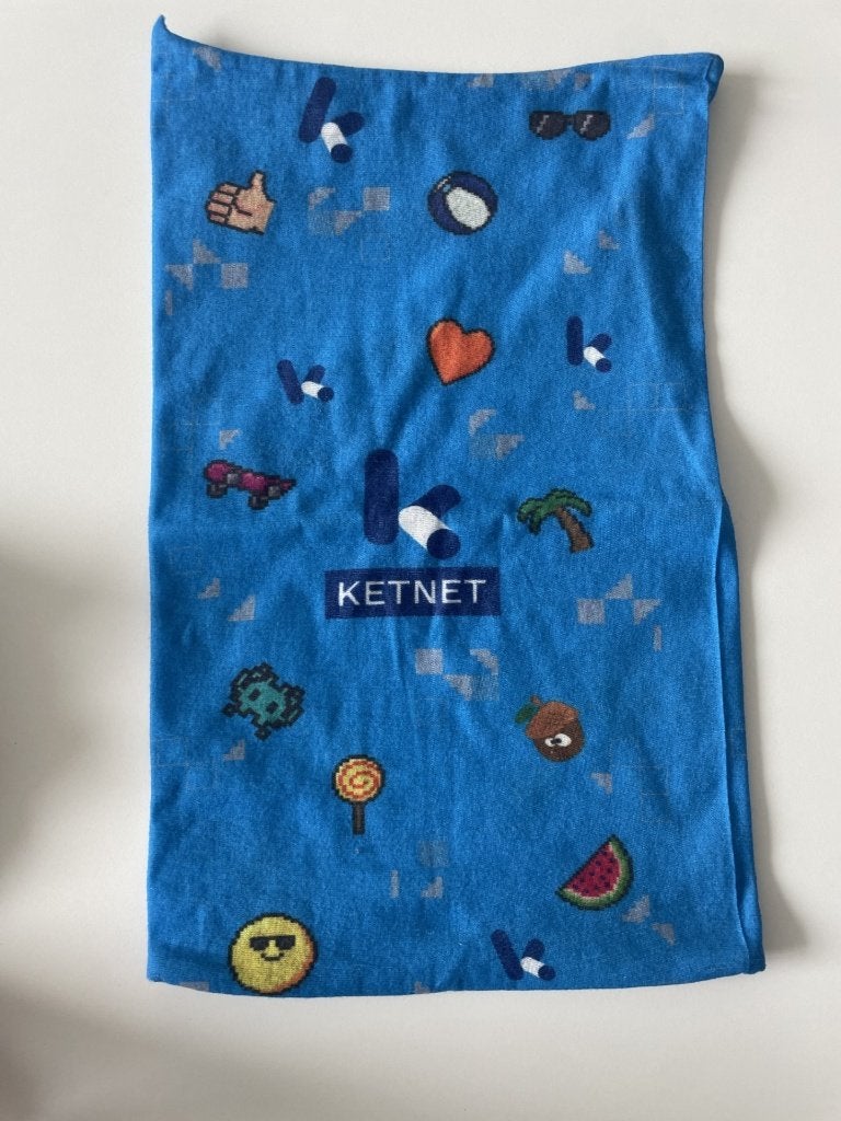 Blauwe katoenen sjaal/buff van Ketnet in nieuwe staat!, Kinderen en Baby's, Nieuw, Ophalen of Verzenden, Ketnet, 104 of kleiner