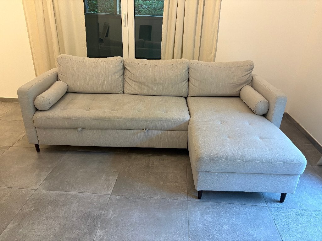 Canapé convertible Maison du Monde avec méridienne, Maison & Meubles, Canapés | Salons, Utilisé, Banc d'angle, Quatre personnes ou plus