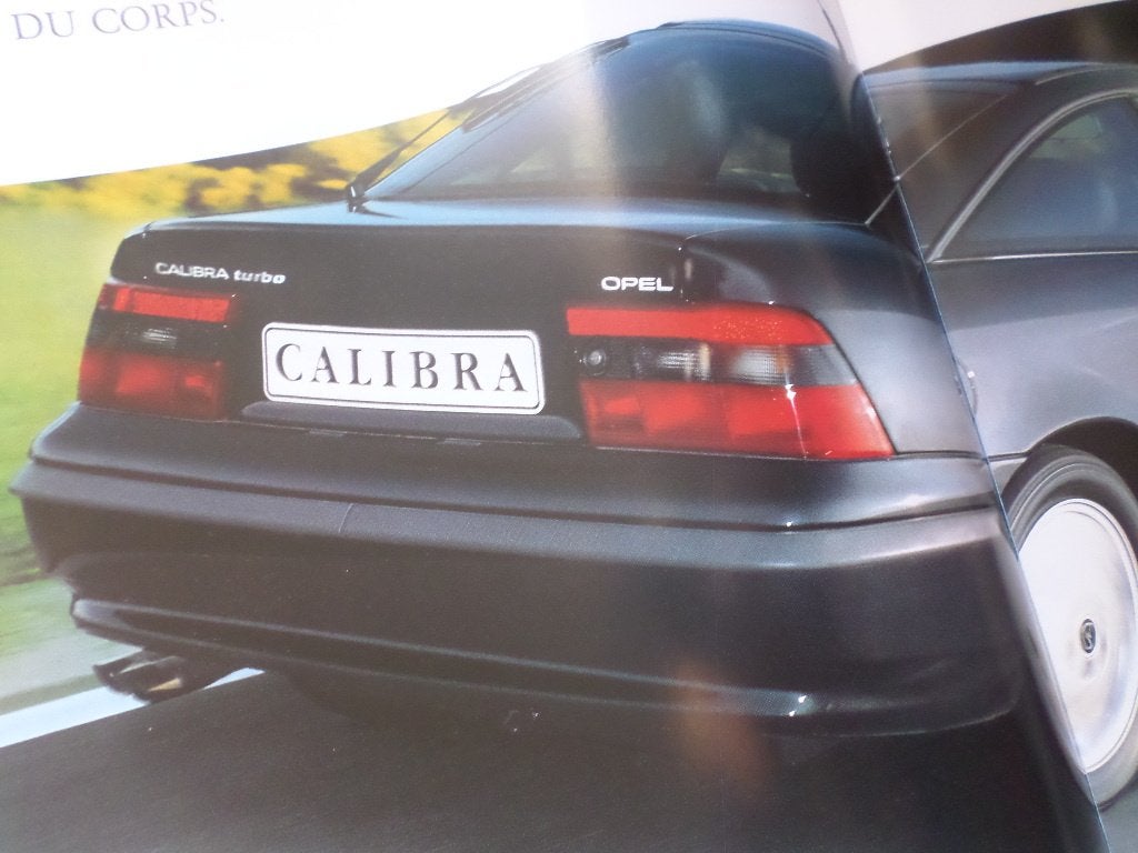 Brochure Opel Calibra 2.0i 16S Turbo V6 - FRANÇAIS, Enlèvement ou Envoi, Opel