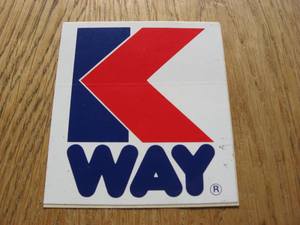 Vintage Sticker Kway, Enlèvement ou Envoi, Neuf, Marque
