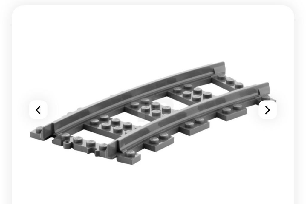 LEGO 6515853 - 53400 - Treinspoor - Gebogen, Ophalen of Verzenden, Lego