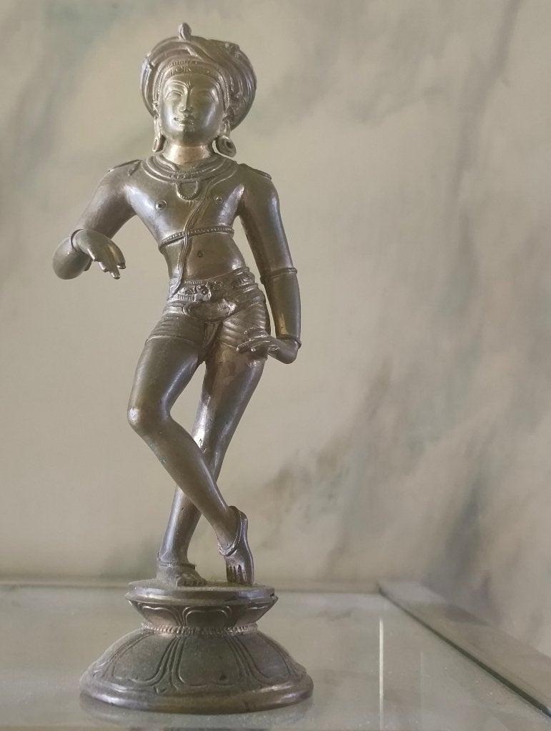 Vintage Bronzen beeld van Shiva, Antiek en Kunst, Antiek | Brons en Koper, Ophalen