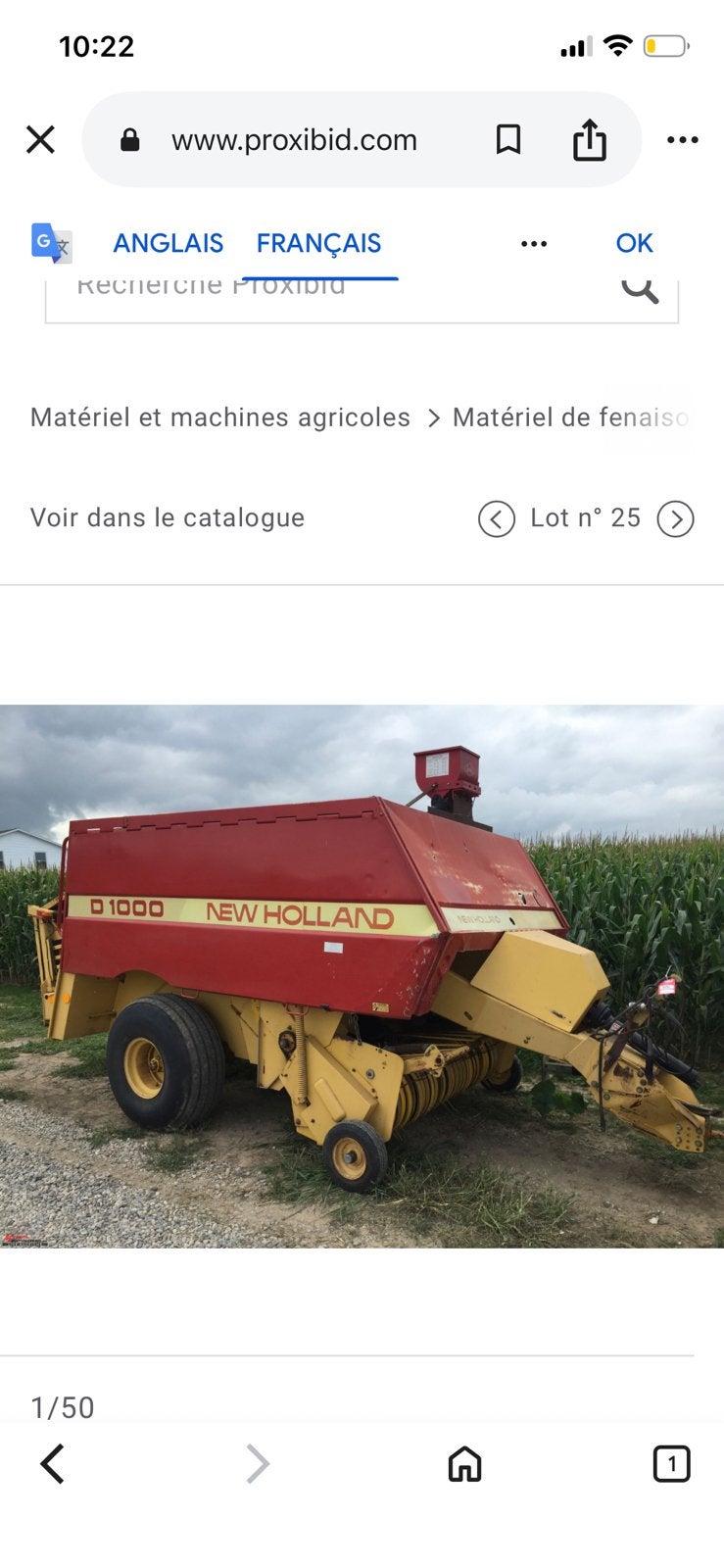 Presse d1000, Enlèvement ou Envoi