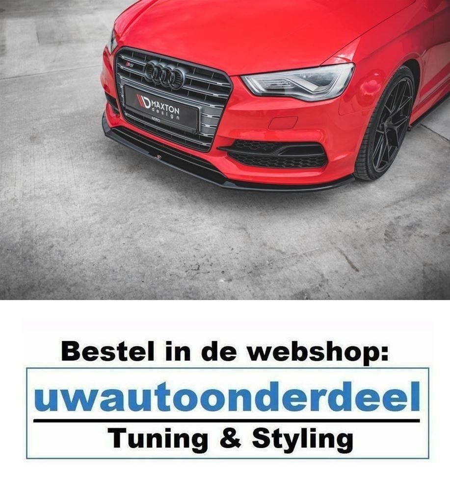 Maxton Voorspoiler Lip Splitter Voor Audi S3 / A3 S Line Sed, Envoi
