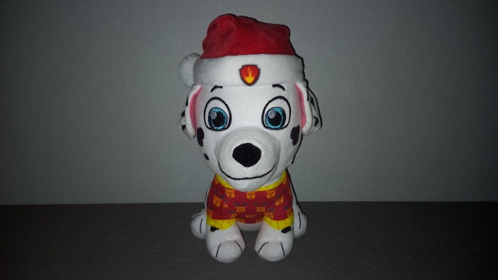 Marshall kerst knuffel, Paw Patrol, Ophalen of Verzenden, Gebruikt, Hond