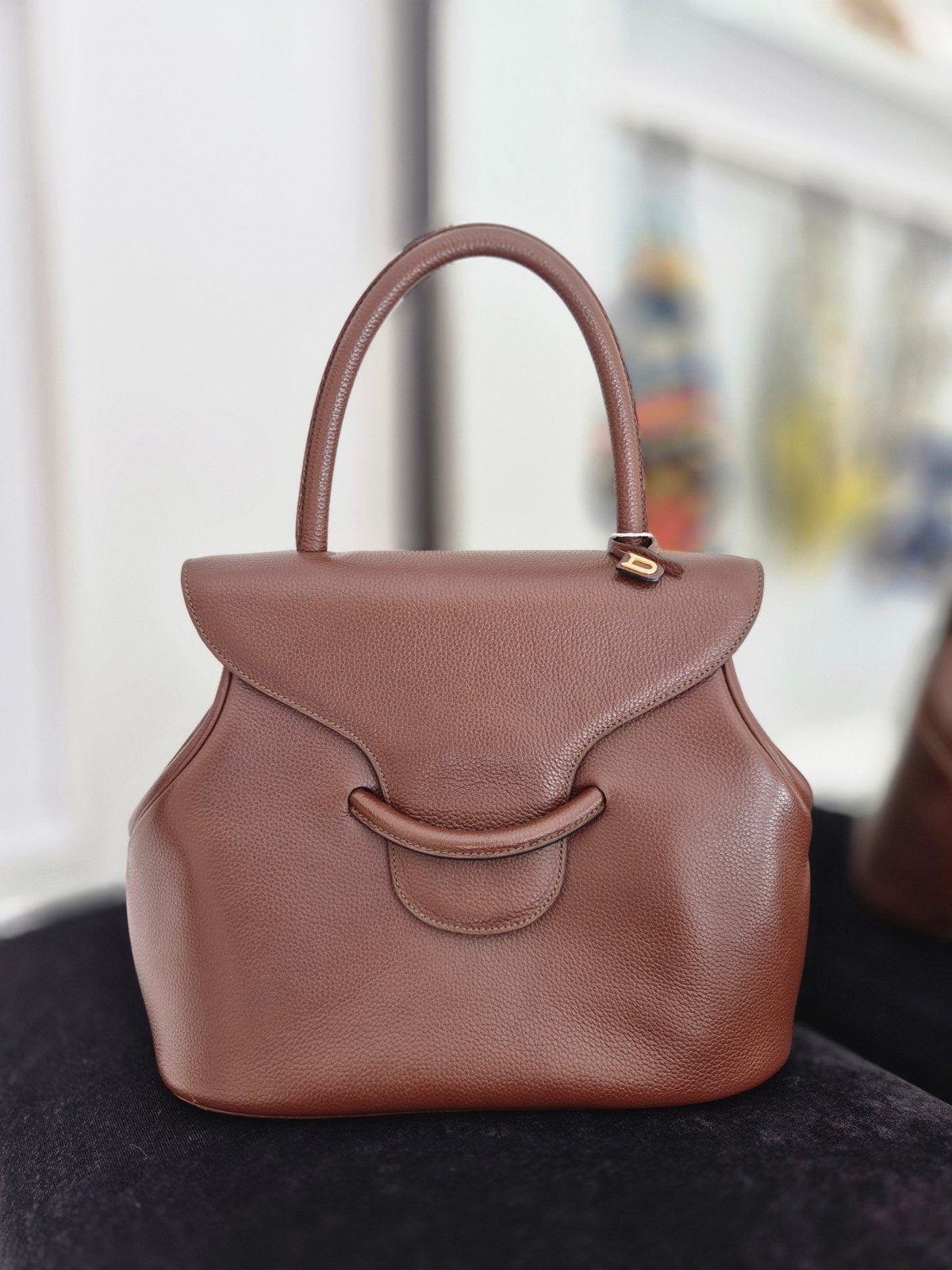 Delvaux Baltimore bruin, Ophalen, Zo goed als nieuw, Bruin, Handtas