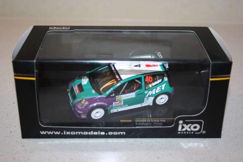 1:43 IXO Citroen C2 S1600 Gallagher Jordan rally 2008, Ophalen of Verzenden, Zo goed als nieuw, Auto