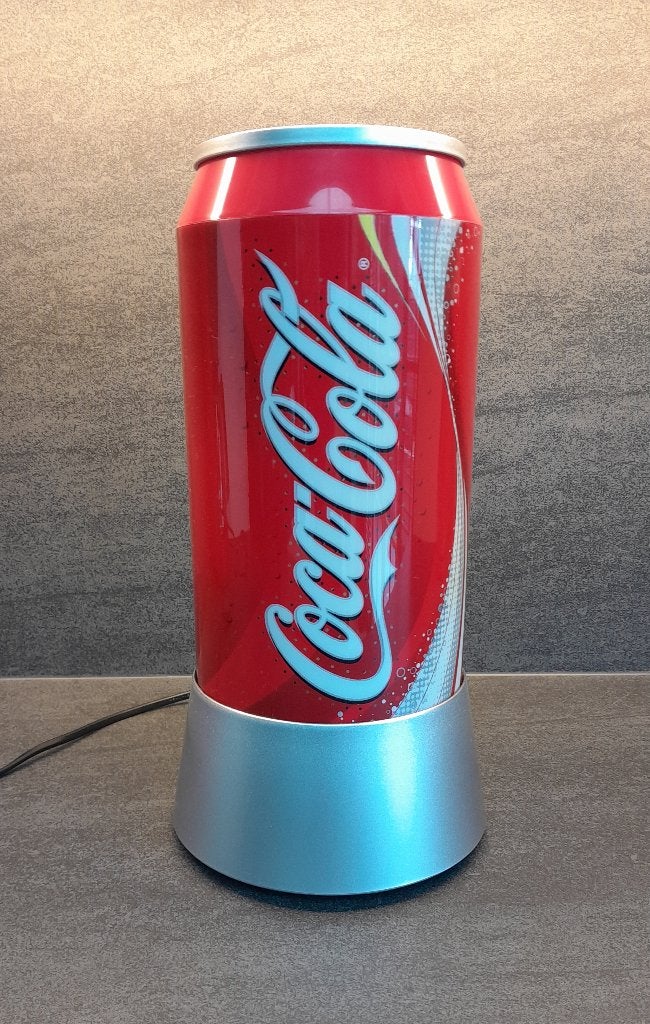 Coca-Cola blikje en Coca-Cola flesje met verlichting, Verzamelen, Ophalen, Zo goed als nieuw, Lichtbak of (neon) lamp