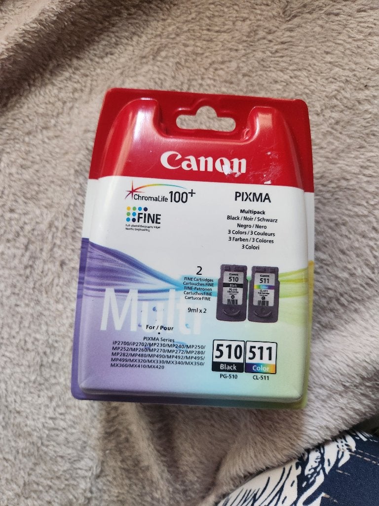 Canon inkt zwart en kleur 510 en  511 ongeopende verpakking, Ophalen of Verzenden, Nieuw, Cartridge, Canon