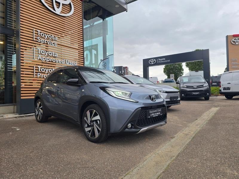 Toyota Aygo Air envy, Auto's, Metaalkleur, Blauw, 72 pk, Bedrijf