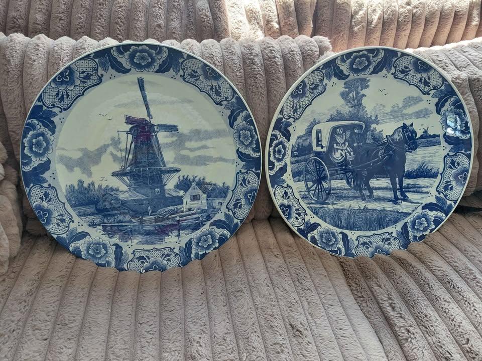 2 anciennes assiettes décorative, Antiquités & Art, Enlèvement