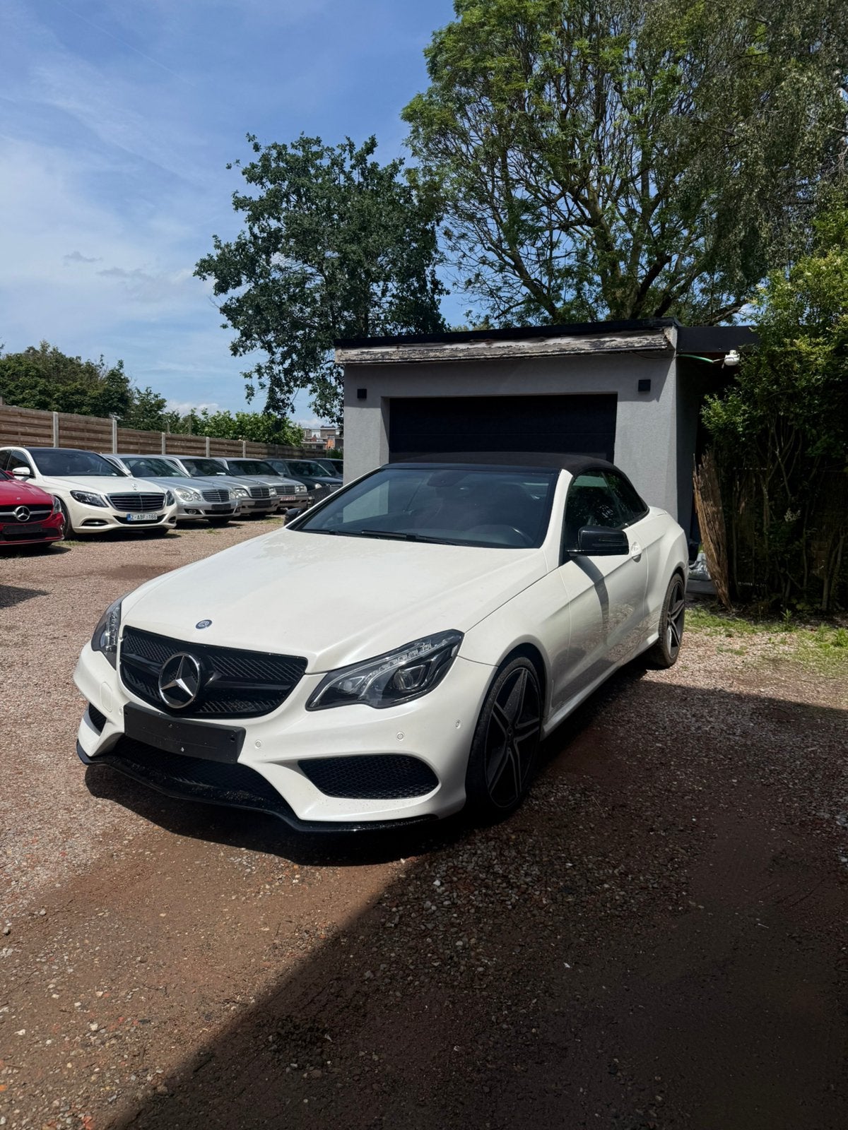 MERCEDES E220 CDI CABRIO AUTOMAAT LEDER, Auto's, Mercedes-Benz, Automaat, 4 cilinders, Cabriolet, Wit
