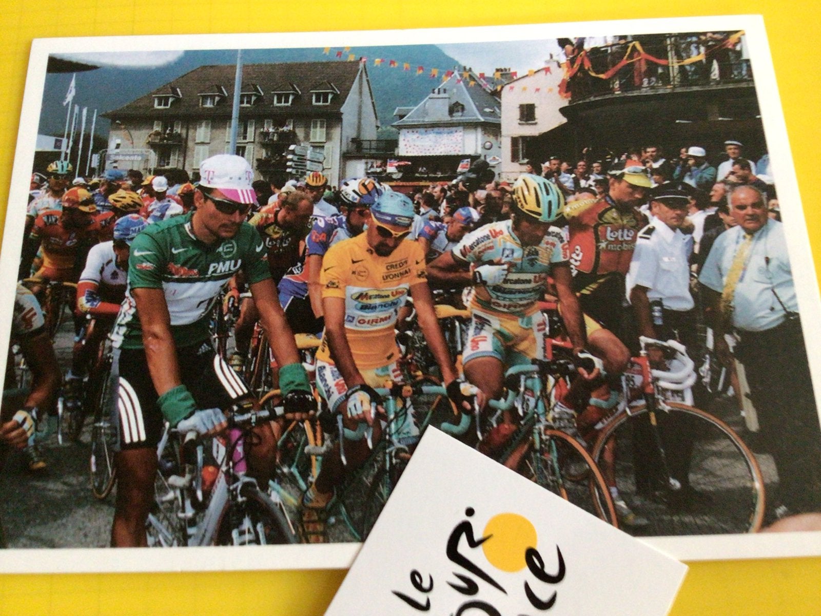 Wielerkaart tour de france zabel ,marco pantani, Verzenden