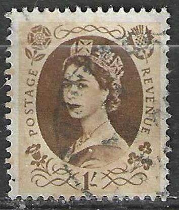 Grande-Bretagne 1952/1954 - Yvert 276 - Elisabeth II (ST), Timbres & Monnaies, Envoi, Affranchi