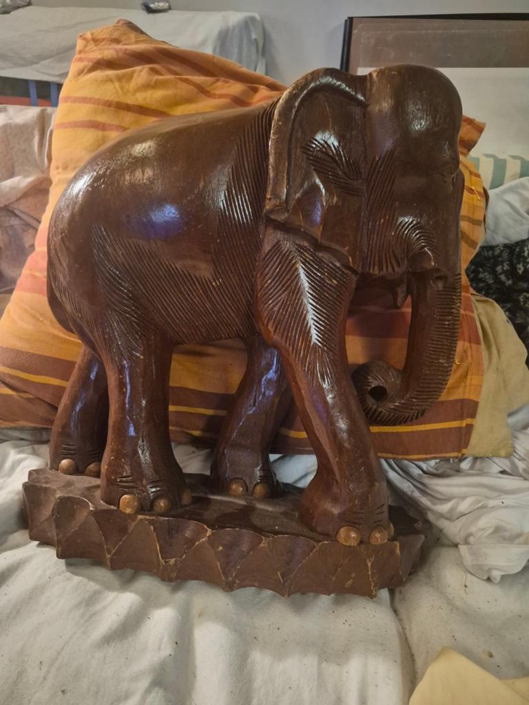 Massief houten olifant hoogte 45 cm, Ophalen