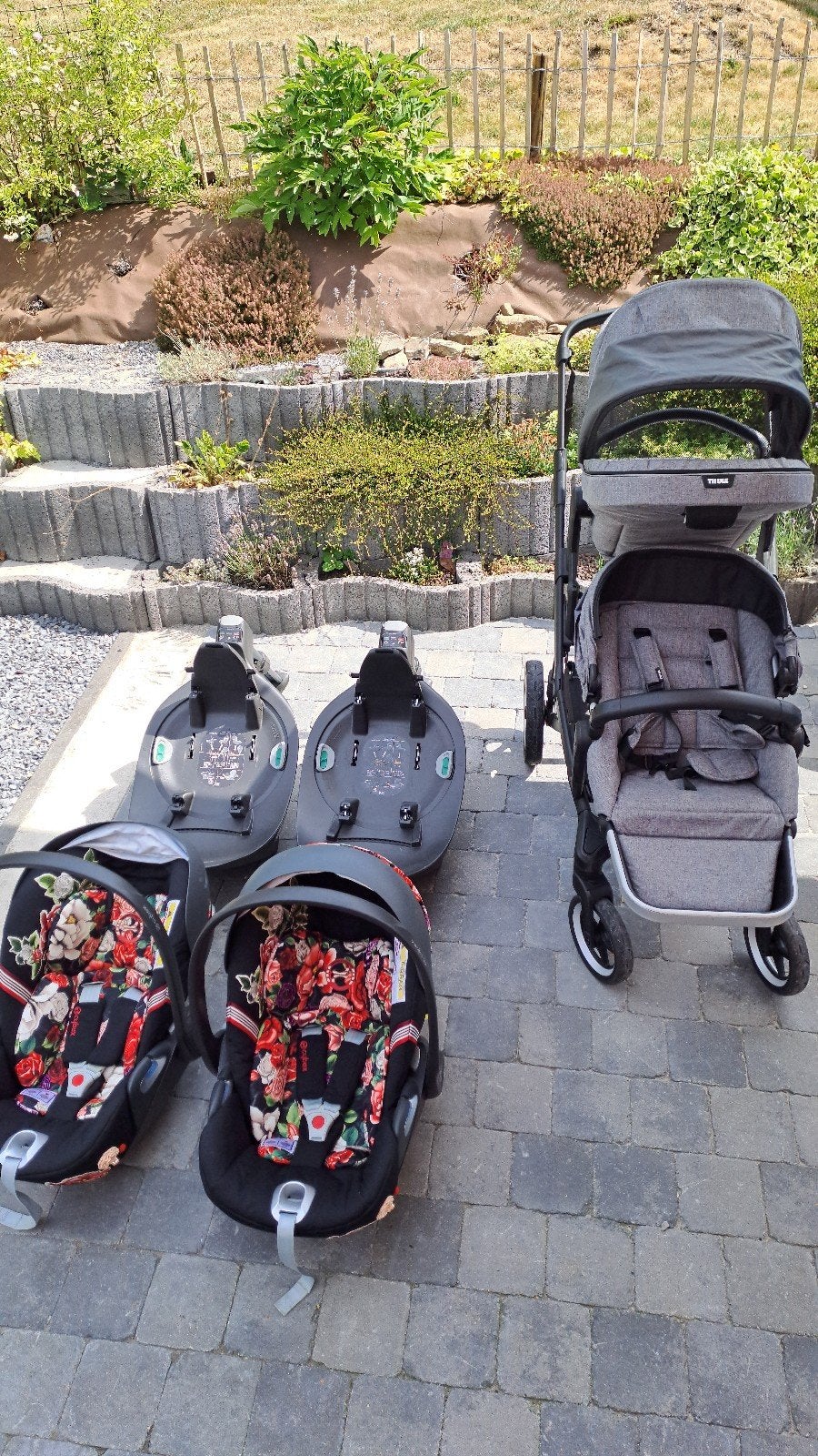Poussette thule sleek + cybex cloud z + base isofix, Kinderen en Baby's, Kinderwagens en Combinaties, Gebruikt, Kinderwagen, Overige merken