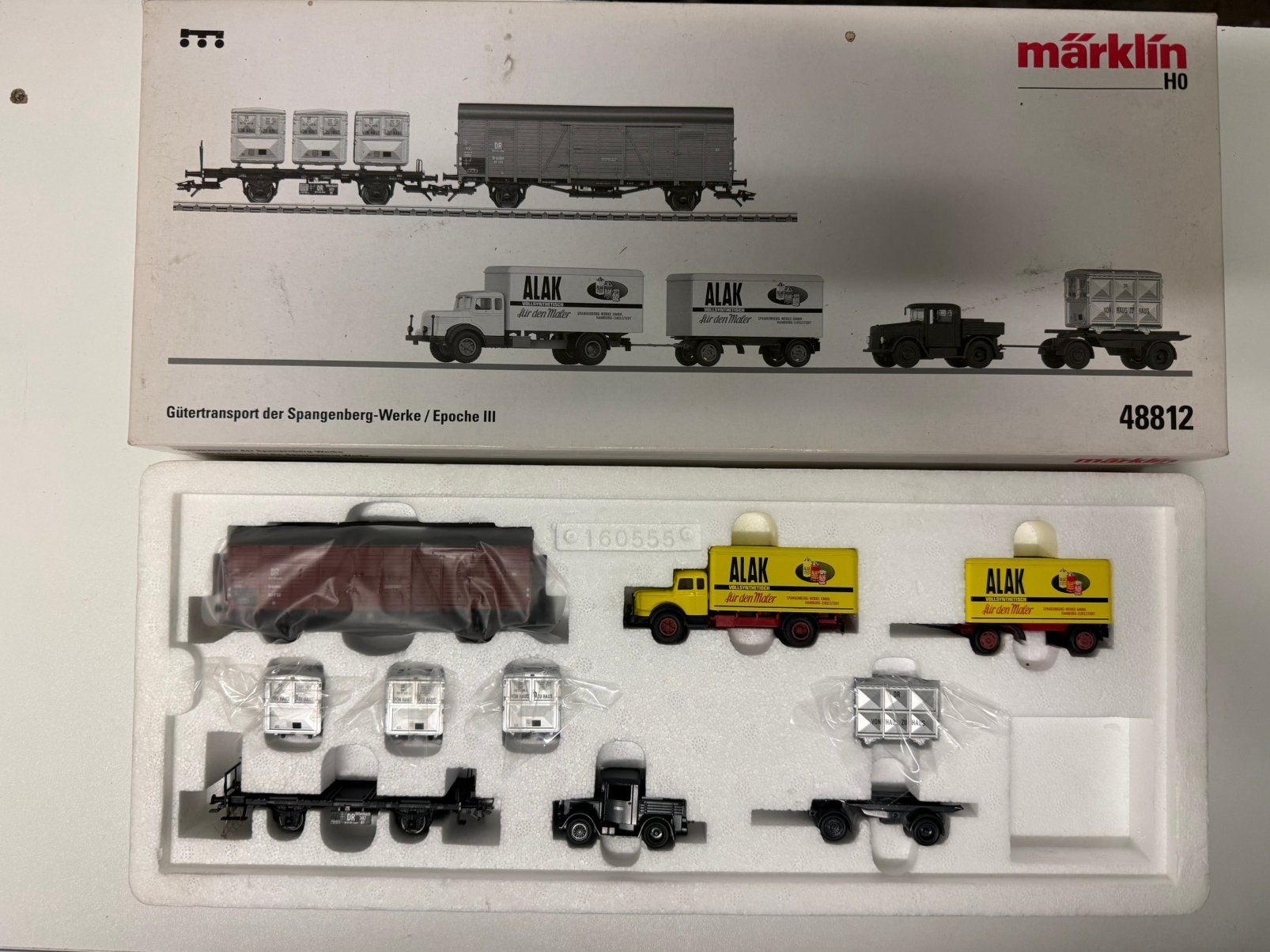 Marklin H0 48812 Goederenstransport van de Spangenberg Werke, Hobby en Vrije tijd, Ophalen of Verzenden, Nieuw, Treinset, Märklin