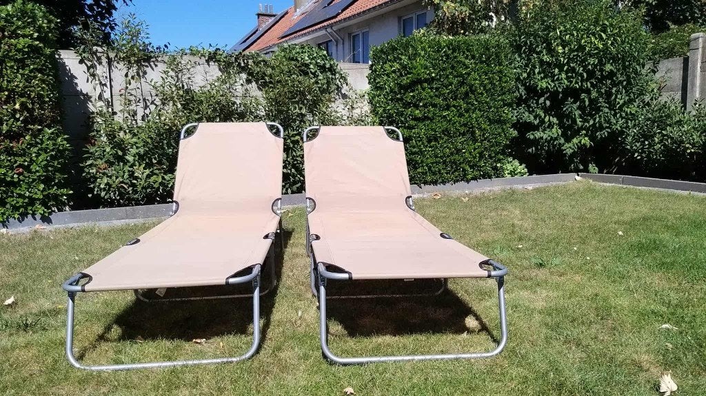 Chaises longues à vendre, Caravanes & Camping, Meubles de camping, Enlèvement, Utilisé, Autre
