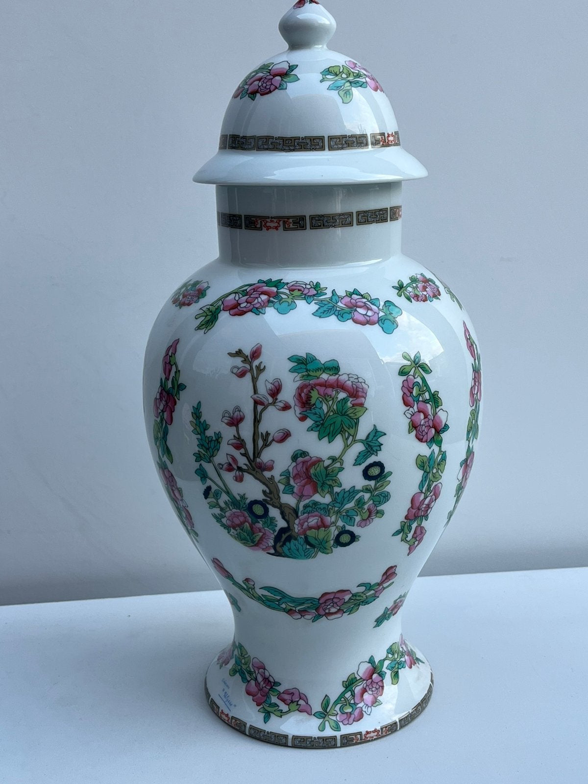 Grote Limoges Dekselvaas 38cm Ulysse Paris Pioenen, Antiek en Kunst, Ophalen of Verzenden