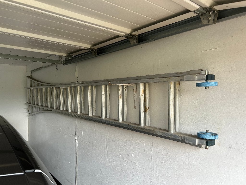 aluminium ladder 2 delen, Ophalen, Zo goed als nieuw, Ladder, Opvouwbaar of Inschuifbaar