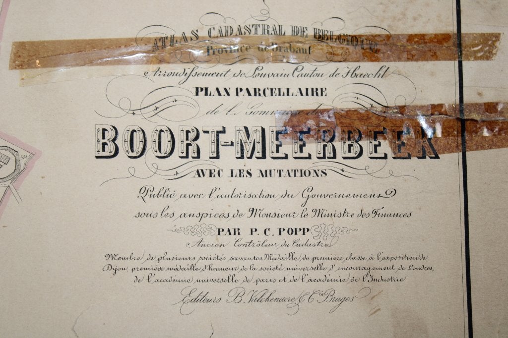 oude kaart van Boortmeerbeek, PC Popp, 19de eeuw (7A), Ophalen