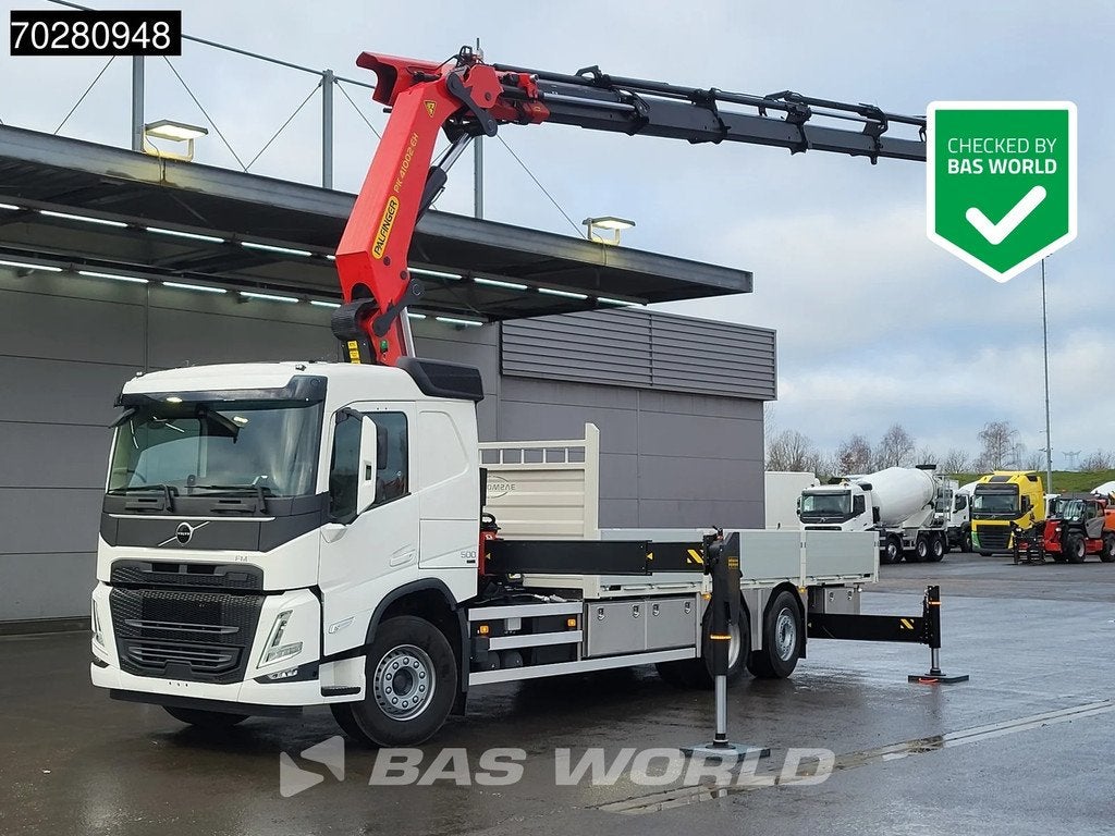 Volvo FM 500 6X2 NEW! Palfinger PK41002 EH-E Kran Crane Lift, Automaat, Euro 6, Wit, Bedrijf