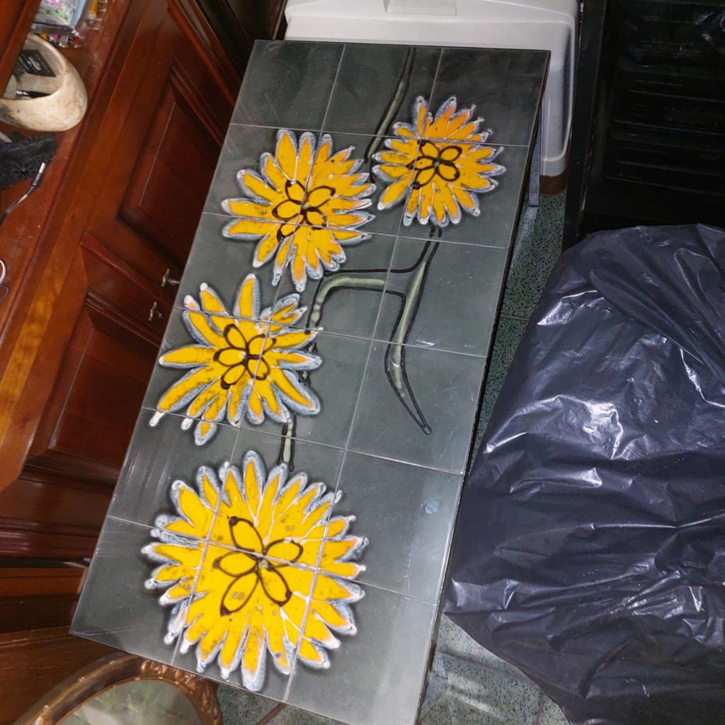 Retro salontafel crome poten, Antiek en Kunst, Ophalen