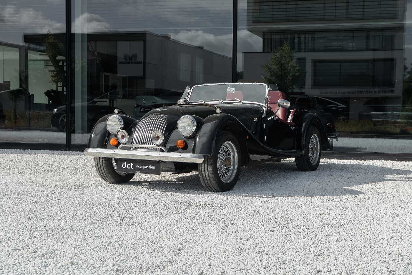Morgan 4/4 Low Line very nice condition! Low mileage!, Zwart, Leder, Handgeschakeld, Lederen bekleding