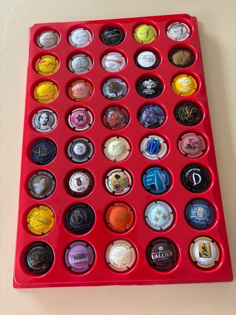 Champagne capsules 40 stuks gevarieerd lot P5, Enlèvement ou Envoi